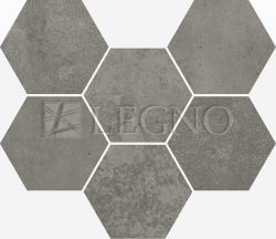 Мозаика Italon Terraviva Floor Hexagon Dark